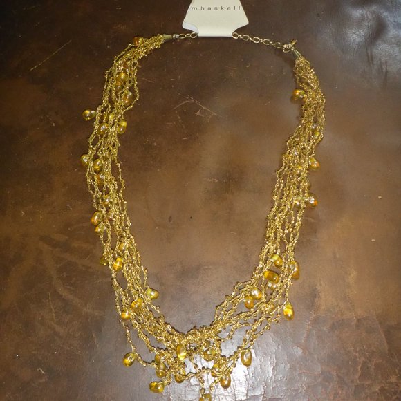 Woman's Multi Stranded Beaded Necklace - Picture 1 of 4
